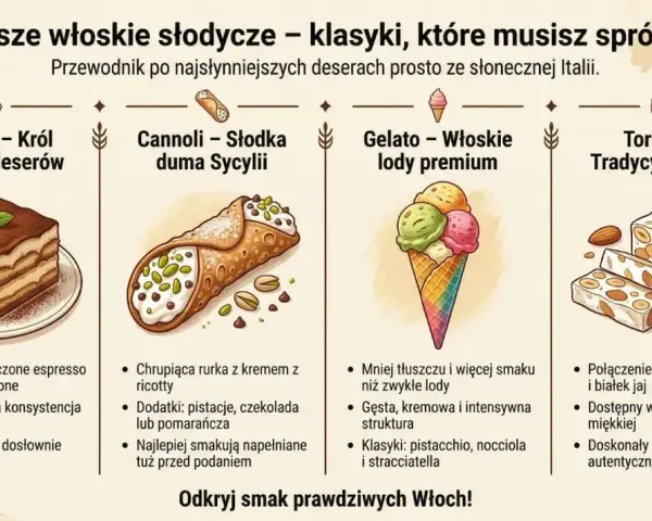 Tiramisu, cannoli, gelato i torrone – cztery klasyki włoski deser, które musisz spróbować.