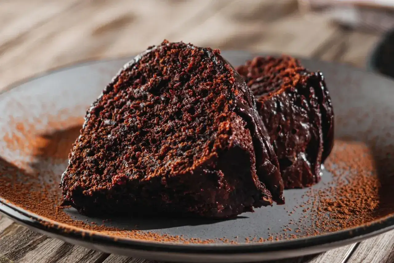 Wilgotna babka czekoladowa, idealna na deser. Ten przepis na babkę czekoladową jest prosty i szybki.